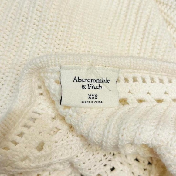Abercrombie & Fitch cream crochet knit tank - Picture 5 of 5